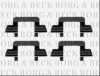 BORG & BECK BBK1221 Accessory Kit, disc brake pads